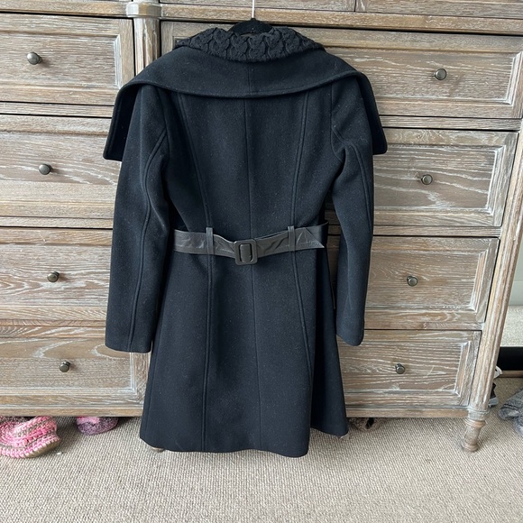 Mackage Wool & Cashmere Coat with leather trim - Picture 4 of 8